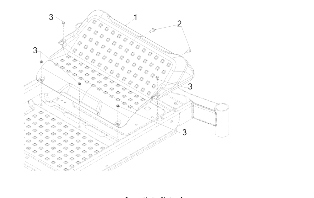 Floorboard Diagram and Parts List for RZT-L42KH (17CRCACS010)(2018) Cub Cadet Lawn Tractor